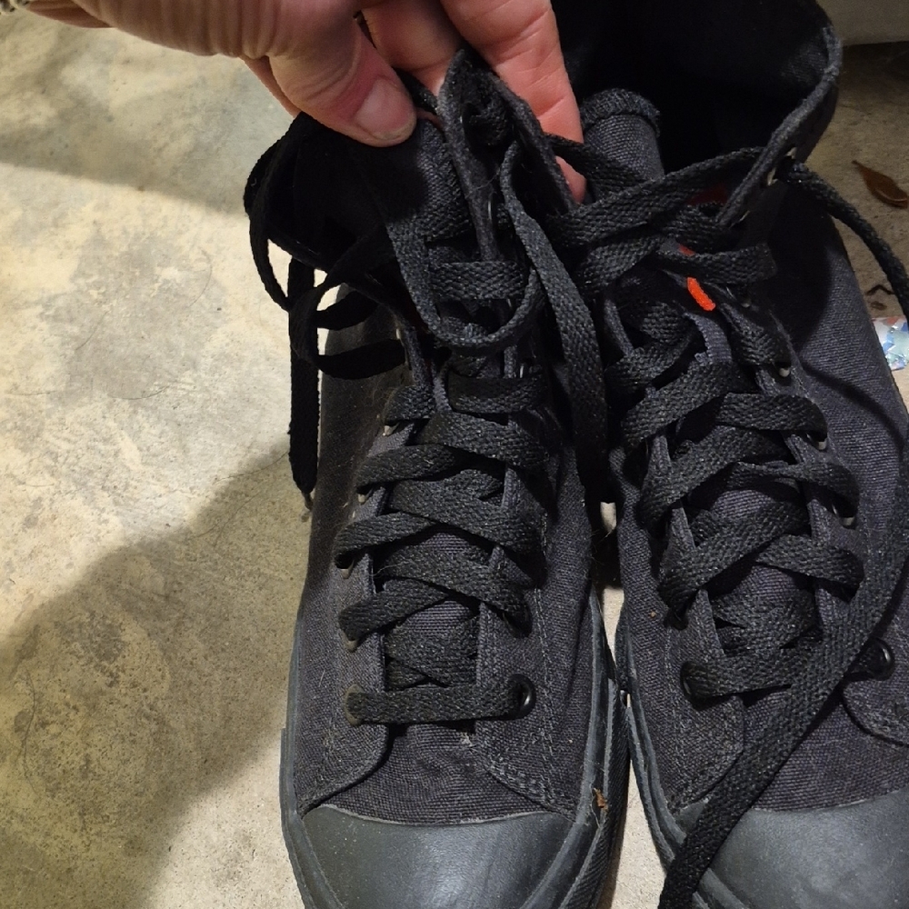 Shoes For Crews Black Canvas High-Tops - Picture 5 of 5